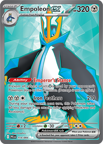 Empoleon ex - 114/094 - ME02: Phantasmal Flames (PFL)
