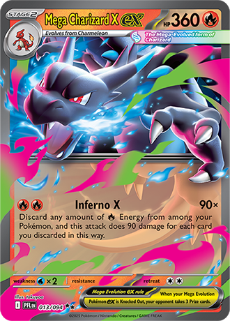 Mega Charizard X ex - 013/094 - ME02: Phantasmal Flames (PFL)