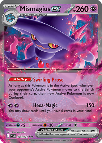 Mismagius ex - 036/094 - ME02: Phantasmal Flames (PFL)