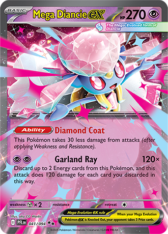 Mega Diancie ex 041/094 - ME02: Phantasmal Flames (PFL)