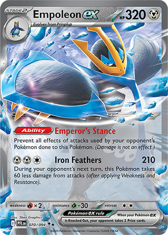 Empoleon ex - 070/094 - ME02: Phantasmal Flames (PFL)