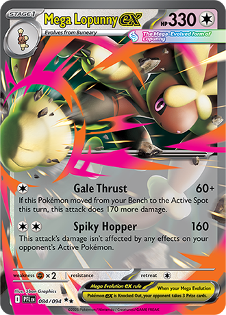 Mega Lopunny ex - 084/094 - ME02: Phantasmal Flames (PFL)