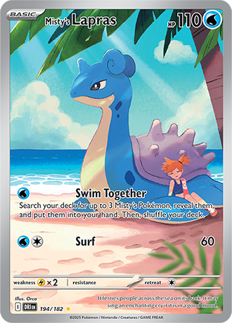 Misty's Lapras 194/182 - SV10: Destined Rivals (DRI)