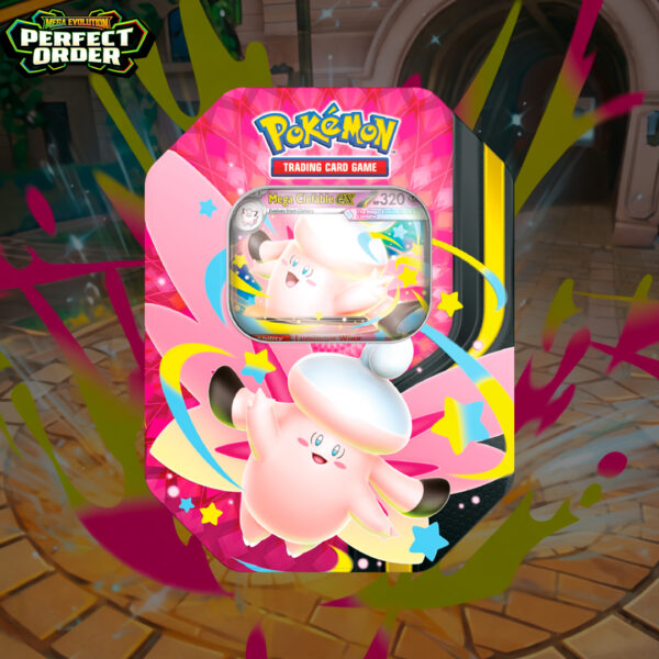 "Preventa" Mega Clefable ex Tin - Inglés